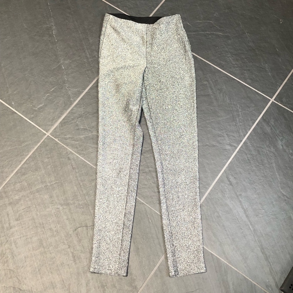 Size 6 Silver Sparkle Pants H&M